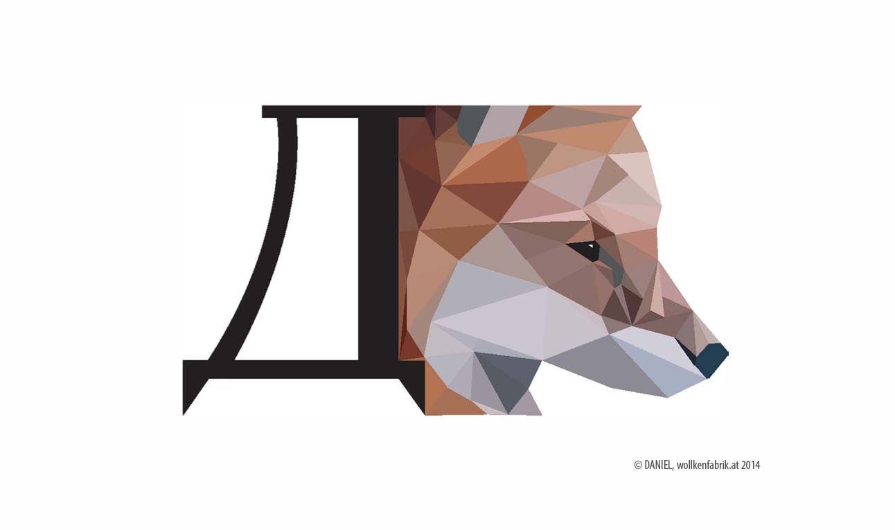 Fox, poly art
